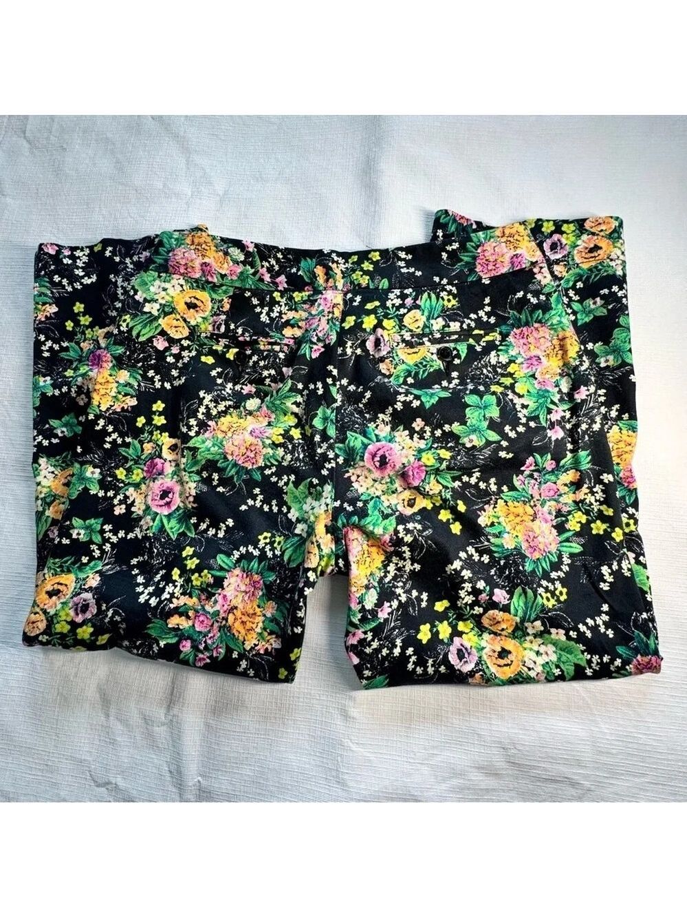 Laundry By Shelli Segal Multicolor Floral Pants Size 6 - Picture 8 of 8